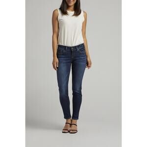 Silver Jeans Blue Skinny Jeans with Stretch | Size 32